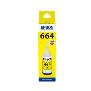 Epson T6644 Yellow Ink 70ml EcoTank printer ink bottle original yellow ink 6500 pages yield front view