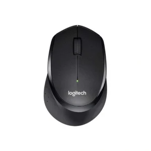 Logitech B175 Wireless Mouse Black 2.4GHz optical mouse ergonomic silent buttons upper view