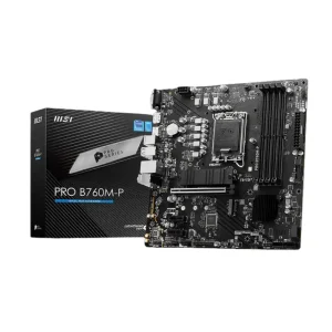 MSI MAG PRO B760M-P LGA1700 DDR5 motherboard front side view and package