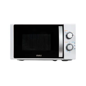 VIVAX MWO-2078 20L microwave oven white 700W mechanical control compact design front view