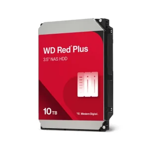 WD Red Plus 10TB NAS HDD 3.5 inch SATA RAID storage hard drive front view