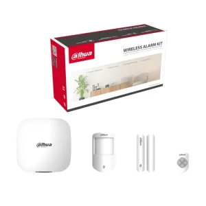Dahua ARC3000H-03-W2 wireless alarm system kit with hub PIR sensor and door detector smart security system front side view