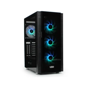 EWE Ryzen 5 7500F gaming PC RTX 5060 16GB DDR5 1TB NVMe SSD RGB desktop computer front side view