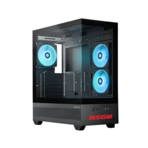 MSG Gamer R5 A123 gaming desktop PC with Ryzen 5 7500F processor and RTX 5060 Ti 16GB graphics card front side view
