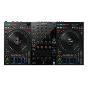 Pioneer DJ DDJ-FLX10 4-channel professional DJ controller with large jog wheels and advanced FX controls front view