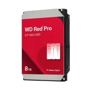 WD Red Pro 8TB NAS HDD WD8005FFBX 3.5 inch SATA3 256MB 7200RPM enterprise storage drive front view