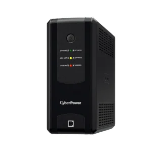 CyberPower UT1050EG 1050VA 630W line-interactive UPS tower with Schuko outlets and LED indicators front side view