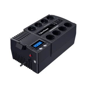 CyberPower 1200VA 720W BR1200ELCD line-interactive UPS with Schuko connectors front side view
