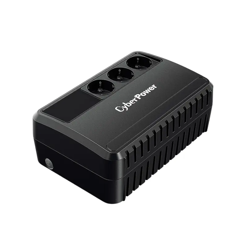 CyberPower BU650EG 650VA 360W line interactive UPS with AVR and surge protection front side view