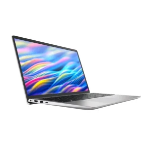 Dell 15 laptop with Intel Core i5-1334U processor, 16GB RAM, 512GB NVMe SSD, 15.6 inch Full HD IPS display and Ubuntu operating system front side view