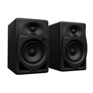 Pioneer DJ DM-40D-BT desktop monitor speakers with Bluetooth black active studio monitor system front side view