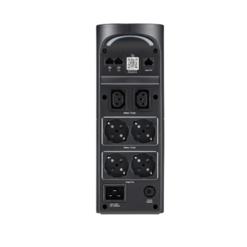 UPS APC BGM2200B-GR 2200VA 1320W line-interactive UPS front view power protection device rear view