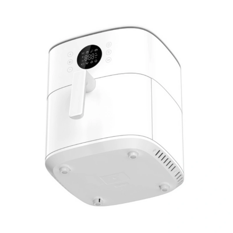 XIAOMI Air Fryer 6.5L White BHR083MEU hot air fryer with 1700W power, 7 cooking programs, 360 degree convection heating and large capacity down front side view