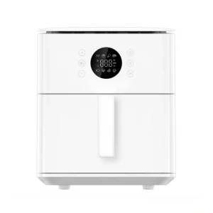 XIAOMI Air Fryer 6.5L White BHR083MEU hot air fryer with 1700W power, 7 cooking programs, 360 degree convection heating and large capacity front view