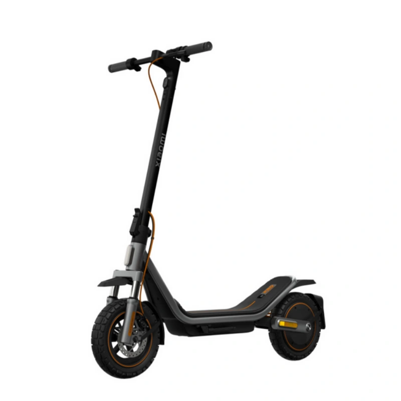 Xiaomi Mi Scooter 6 Pro electric scooter with 1000W motor 70km range 12 inch tires disc brakes and foldable urban mobility design front side view