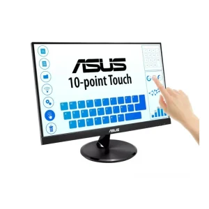 ASUS VT229H 21.5 Inch Full HD IPS Touchscreen Monitor Black front side view