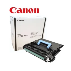 Original Canon CRG T03 2725C001 black toner cartridge for Canon laser printers front side view