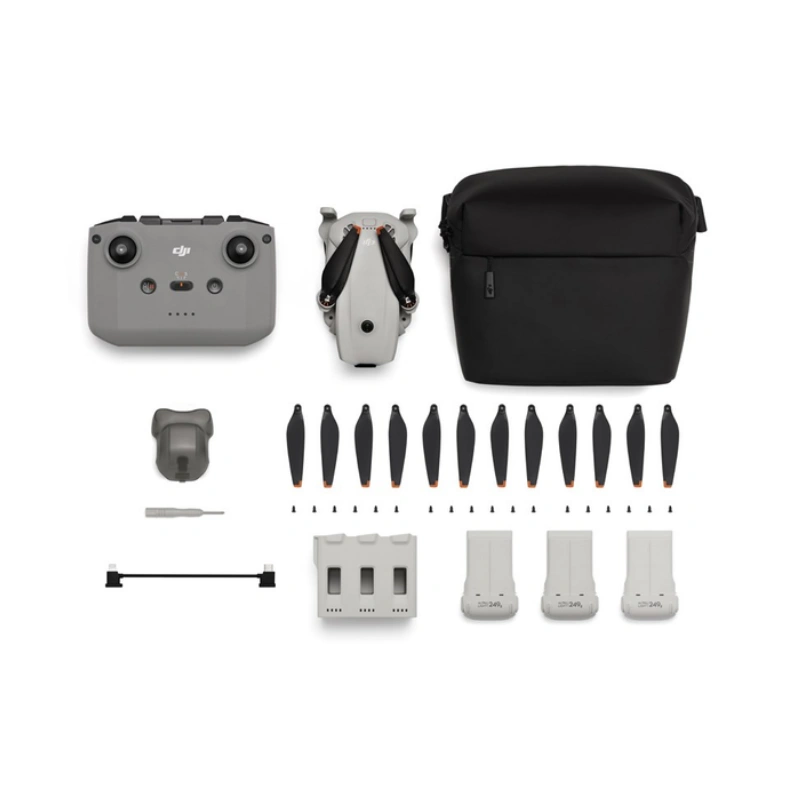 DJI Lito 1 Fly More Combo drone with DJI RC-N3 controller and 4K camera front view accessories
