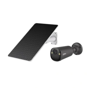 Dahua KIT BF4CA-XL M0508 4MP Wi-Fi battery-powered bullet network camera with dual-band Wi-Fi, PIR detection, two-way audio, H.265 compression and IP66 weather protection front side view