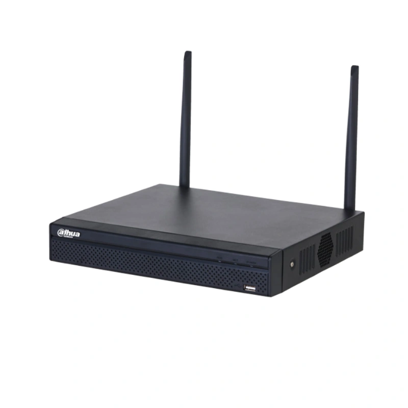 Dahua NVR1108HS-W-S2 8 channel wireless network video recorder with HDMI, VGA, Wi-Fi and 16TB HDD support front side view