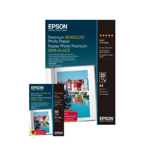 EPSON S041765 Premium Semi-Gloss Photo Paper 10x15cm 251gsm 50 sheets for inkjet printers front view