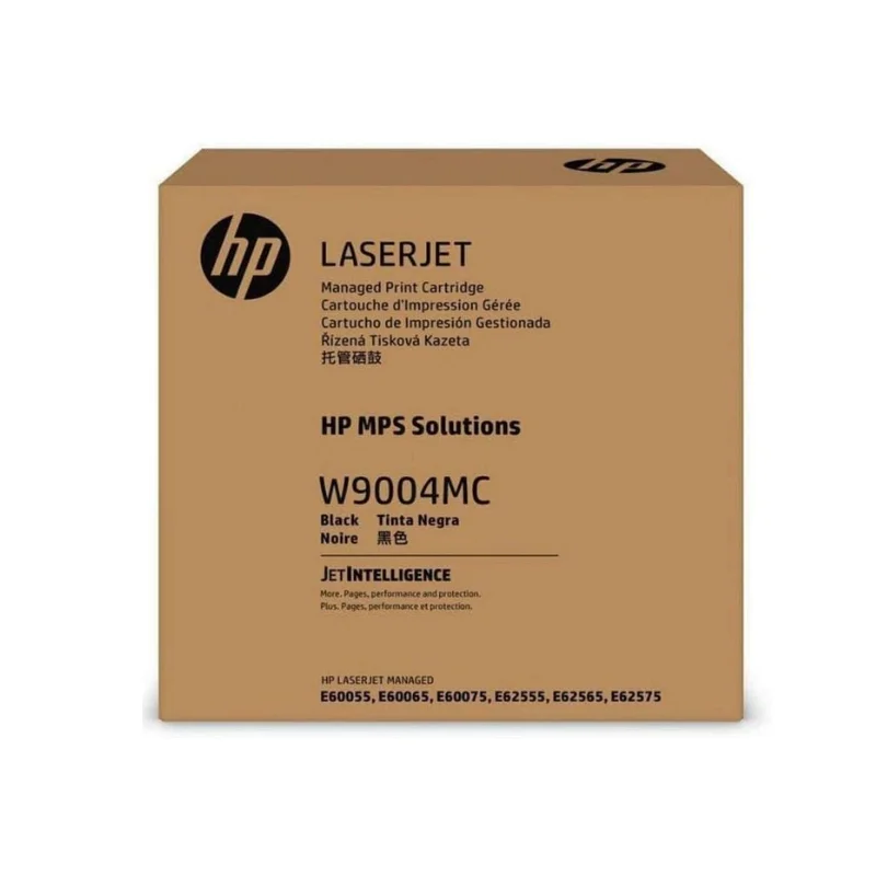 Original HP W9004MC Black Managed LaserJet toner cartridge front view