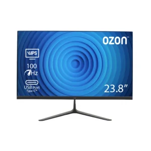 OZON B2425 23.8 Inch Full HD IPS 100Hz USB-C Monitor Black front view