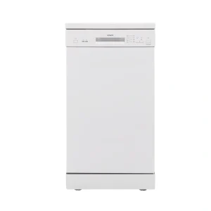 VIVAX HOME DW-45942B 45cm white freestanding dishwasher with 9 place settings front view