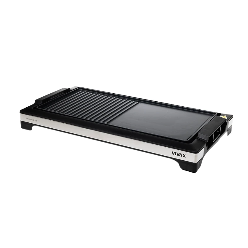 VIVAX HOME EG-5010X electric grill 2200W with non-stick cooking plate front side view