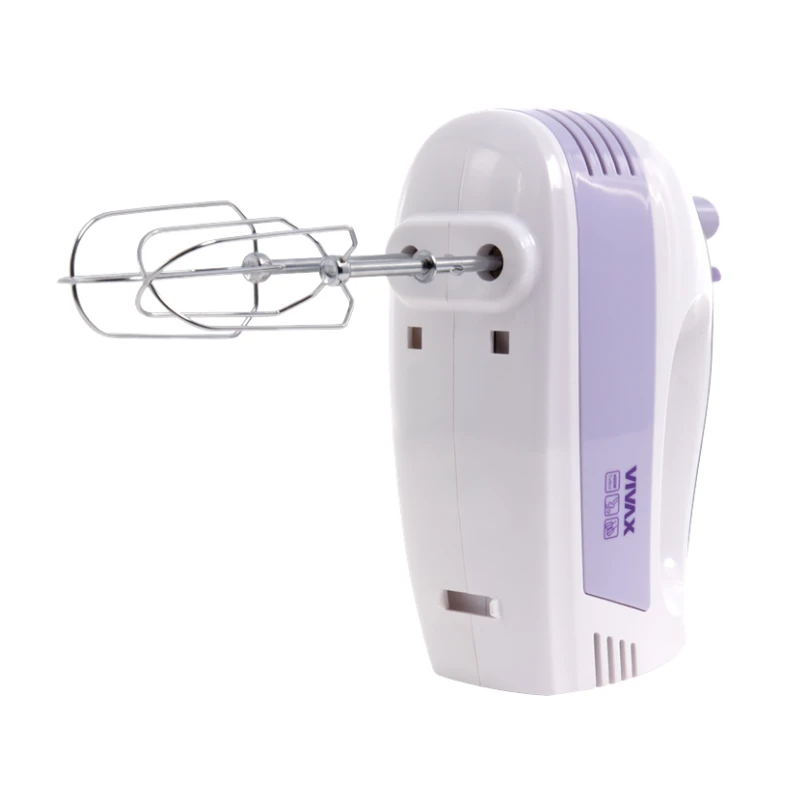 VIVAX HOME HM-400WP 400W hand mixer with 5 speeds, whisk and dough hooks under view