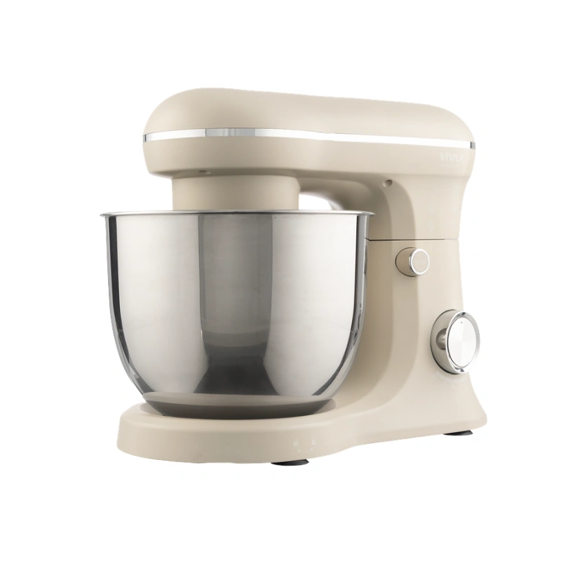 VIVAX HOME RM-41500S LUNAR 1500W kitchen robot with 10 speeds and stainless steel fin front side view