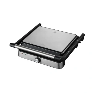 VIVAX HOME SM-2001 2000W stainless steel toaster grill with non-stick cooking plate front side view