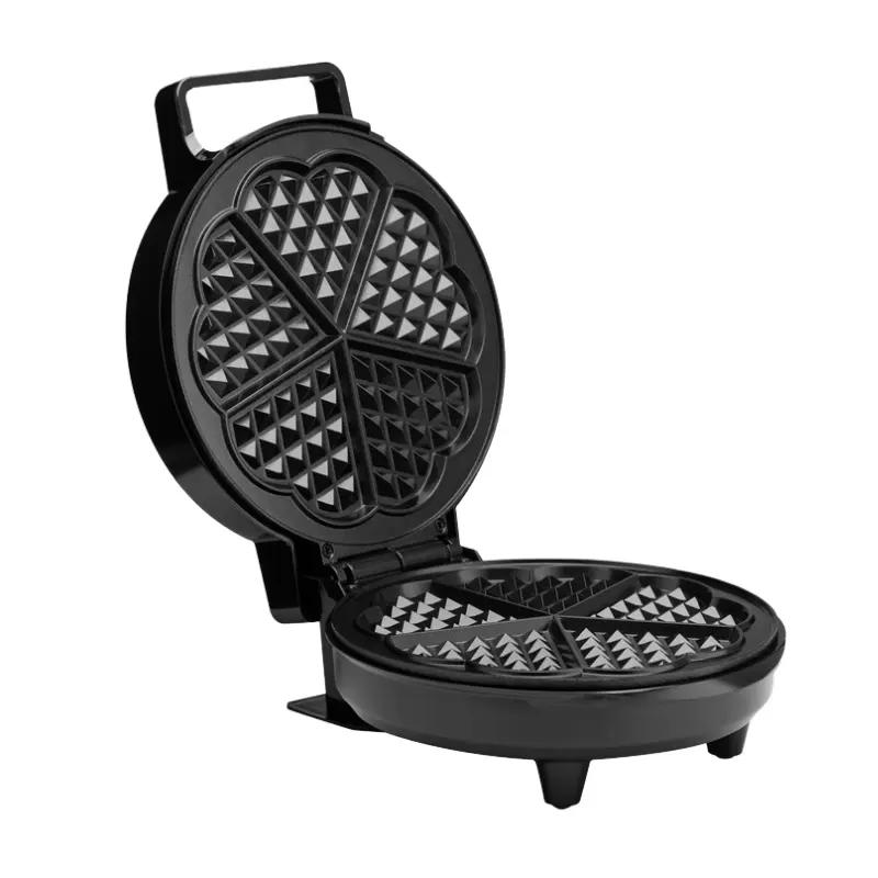 VIVAX HOME WM-1200TB 1200W waffle maker with non-stick cooking plate and thermostat front open view