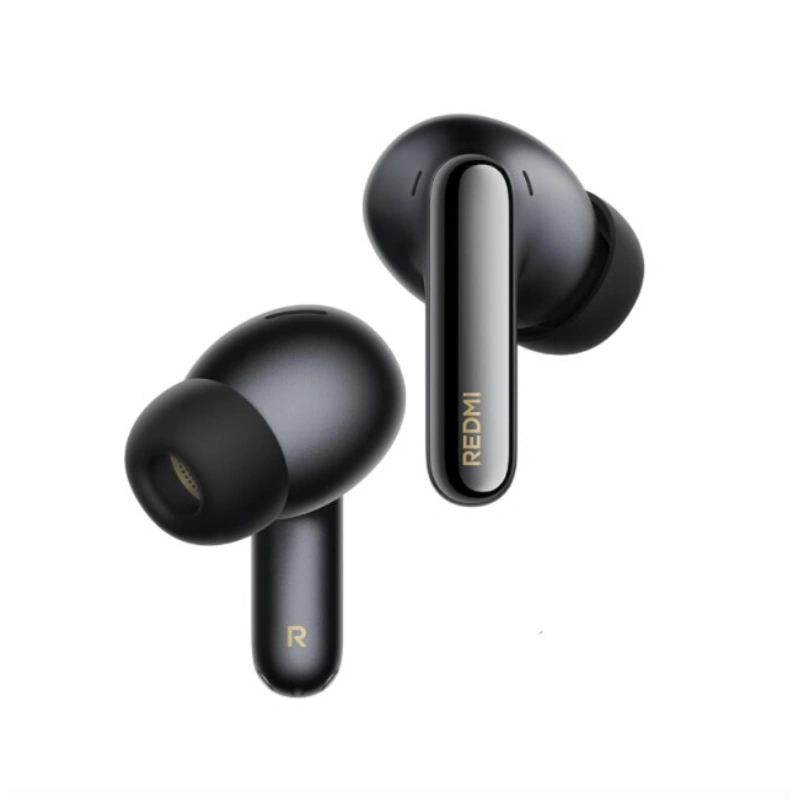 Xiaomi Buds 8 Pro Obsidian Black wireless Bluetooth 5.4 earbuds with ANC and charging case front side view