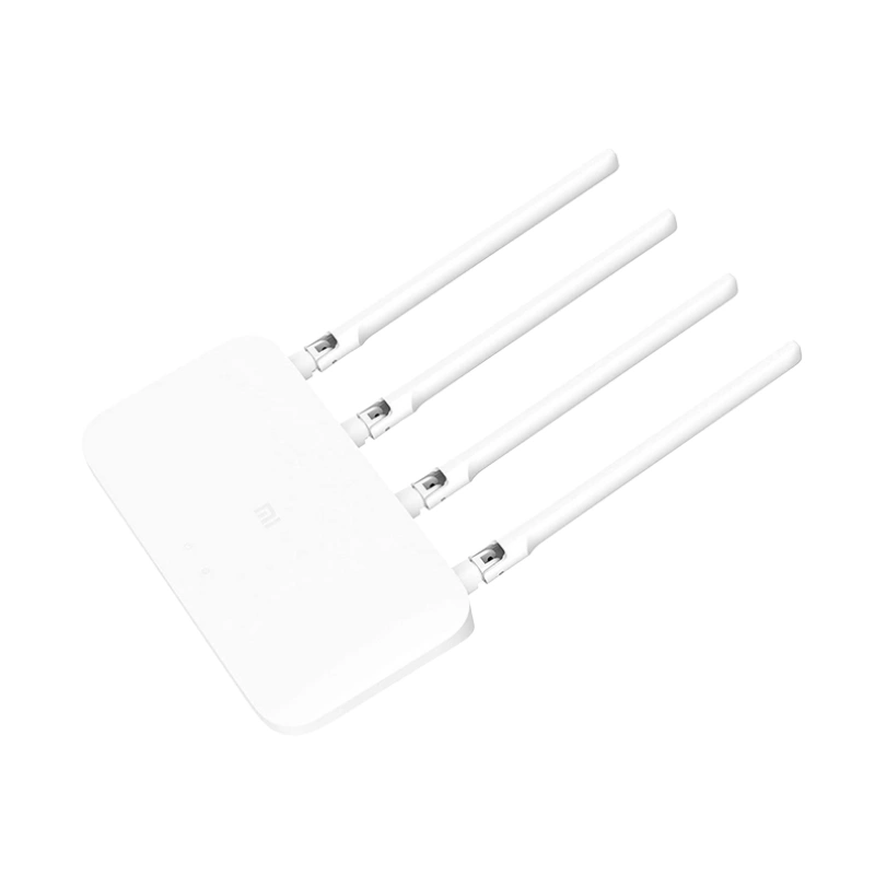 Xiaomi Mi Router 4A White AC1200 dual-band Wi-Fi 5 router with four external antennas side view