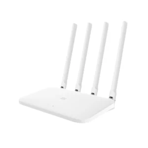 Xiaomi Mi Router 4A White AC1200 dual-band Wi-Fi 5 router with four external antennas front side view
