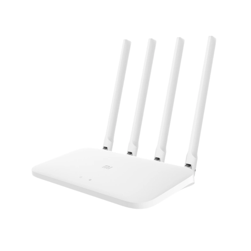 Xiaomi Mi Router 4A White AC1200 dual-band Wi-Fi 5 router with four external antennas front side view