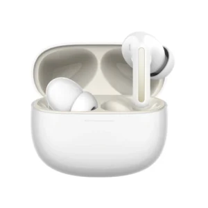 Xiaomi Redmi Buds 8 White wireless Bluetooth 5.4 earbuds with ANC and charging case front view