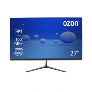 OZON B2725 27 inch FHD IPS 100Hz USB-C business monitor with HDMI and VESA mounting support front view