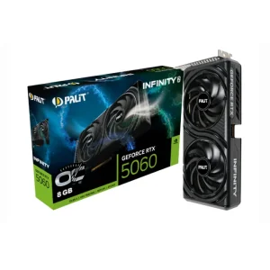PALIT NVIDIA GeForce RTX 5060 Infinity 2 OC 8GB GDDR7 Graphics Card front side view