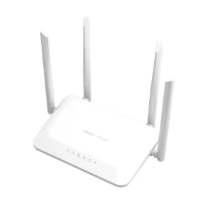 Ruijie-Reyee RG-EW1200 dual-band Wi-Fi 5 router with 1167Mbps wireless speed, 3 Fast Ethernet LAN ports and Ruijie Cloud management front side view