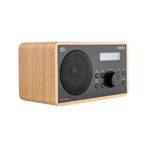 VIVAX VOX DW-2 DAB Oak Radio with Bluetooth and DAB+ front side view