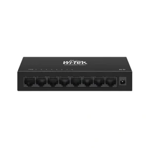 Wi-Tek WI-SG108 (V3) 8-port Gigabit Ethernet switch with 10/100/1000 Base-T RJ45 ports for home and business networks front view
