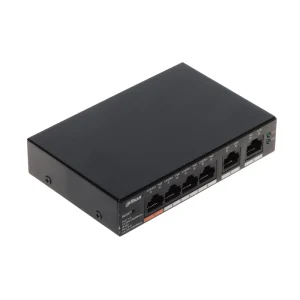 Dahua CS4006-4GT-60 6-port Gigabit PoE cloud managed desktop switch front side ivew