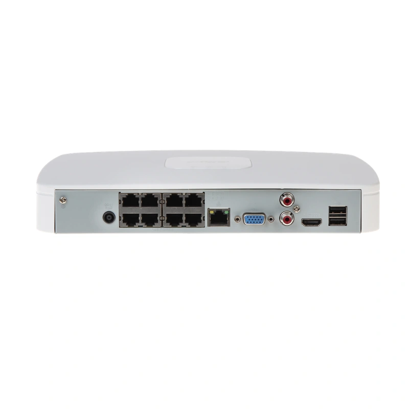 Dahua NVR4108-8P-4KS2/L 8 Channel PoE NVR with 8 PoE ports, 4K and AI features rear view