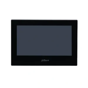 Dahua VTH2621G-P black IP indoor video intercom monitor with 7-inch touchscreen front view