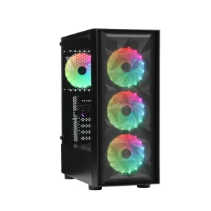 EWE Ryzen 5 5600 Gaming PC with RTX 5050 8GB, 16GB DDR4 RAM and 500GB NVMe SSD front view