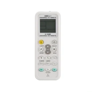 SBOX RC-01408 universal air conditioner remote control with 8 m range and timer functions front view